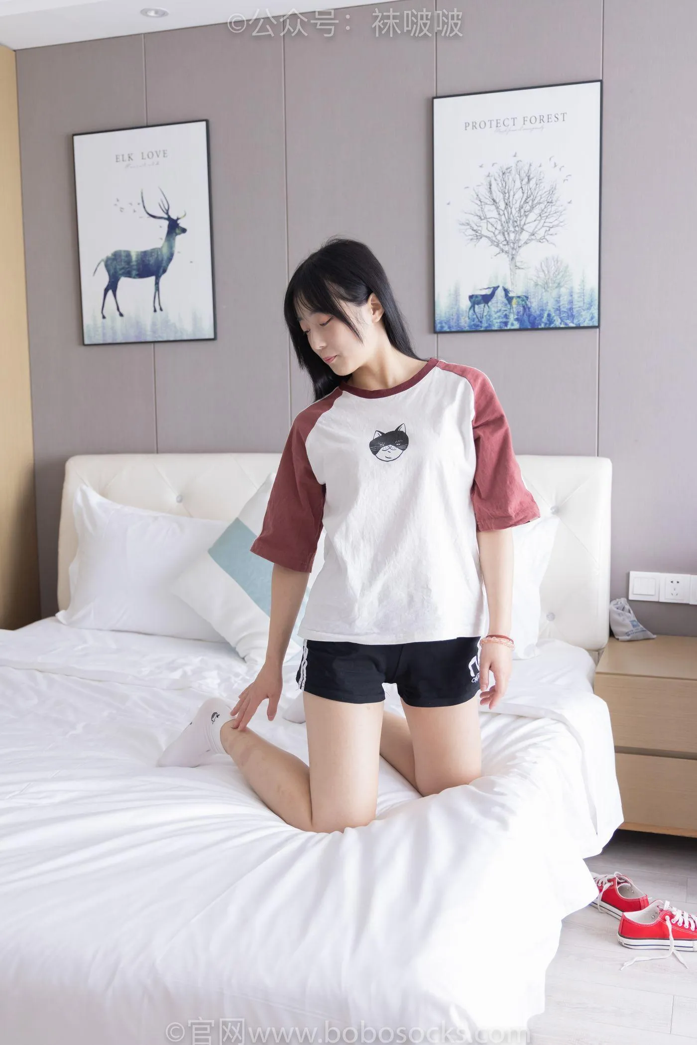 [BoBoSocks袜啵啵]NO.036 菠萝-帆布鞋、白棉袜、裸足 [138P]插图